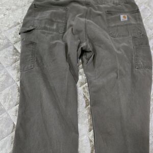 Carhartt Carpenter Pants Mens 42x30 Duck Canvas In Dark Coffee